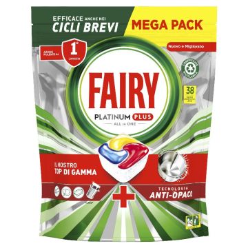 FAIRY PLATINUM PLUS CAPS 38PEZZI  LIMONE