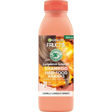 Fructis - Hair Food Ananas - Shampoo Per Capelli Lunghi E Spenti 350 Ml