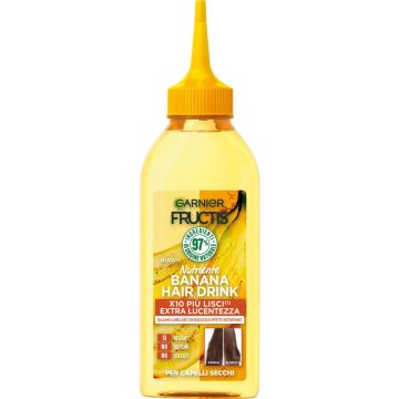 GARNIER - Fructis Hair Drink Banana - Balsamo Lamellare Per Capelli Secchi 200 Ml