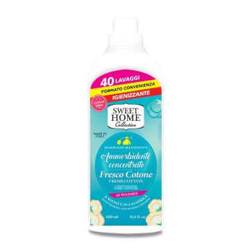 SWEET HOME - Fresco Cotone 40 Lavaggi - Ammorbidente Concentrato 1 L