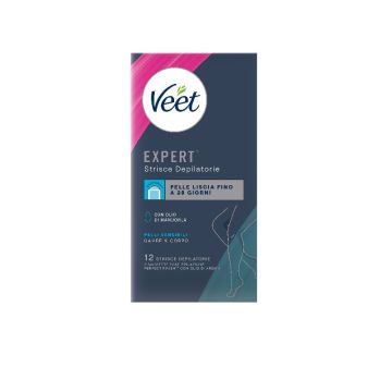 VEET EXPERT STRISCE CORPO 12PEZZI  PEL SENS
