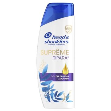 HEAD & SHOULDERS - Supreme Ripara - Shampoo antiforfora con Olii di Argan e Avocado 250 ml