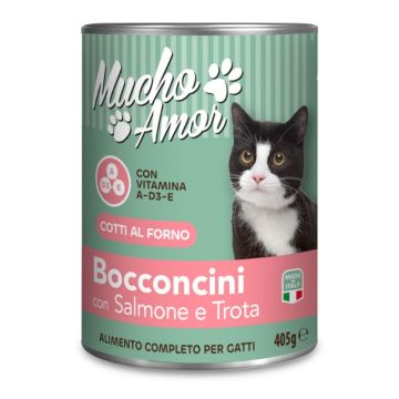 Muchoamor Gatto Bocconi 405Gr Salm/Trota