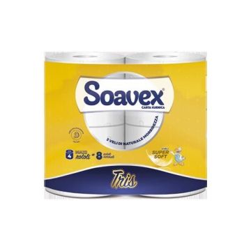 SOAVEX CARTA IGIENICA  4RT 3V ORO