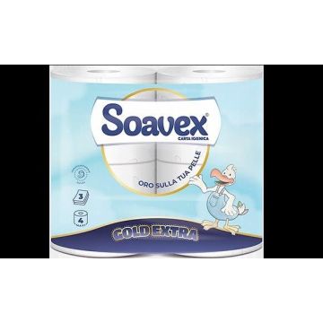SOAVEX CARTA IGIENICA  4RT 3V EXTRA GOLD