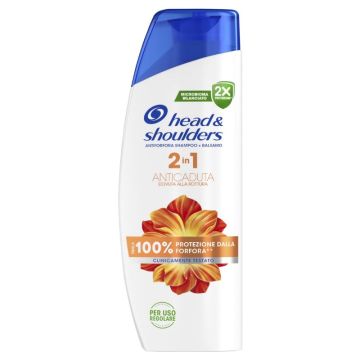 HEAD & SHOULDERS - 2In1 Anticaduta Per lei - Shampoo + Balsamo Antiforfora 250 Ml