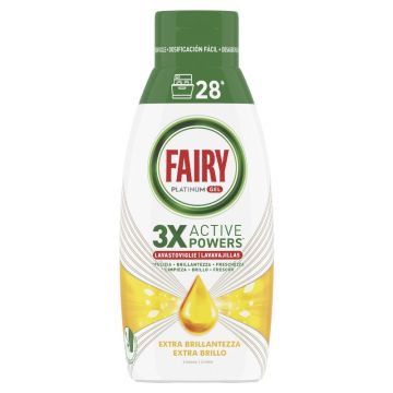 FAIRY PLATINUM GEL 504ML 28MIS LIMONE
