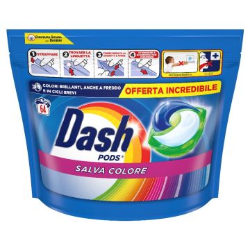 DASH - Salva Colore - Detersivo Per Il Bucato 64 Pods