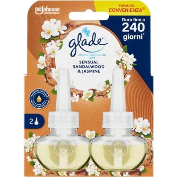 GLADE - Sensual Sandalwood & Jasmine - 2 Ricariche Per Diffusore
