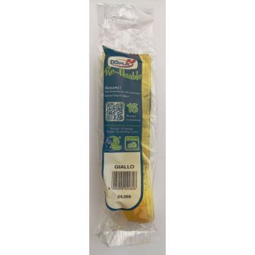 DOPLA CUCCHIAI COMPACT 15PEZZI  RIUT GIALLI