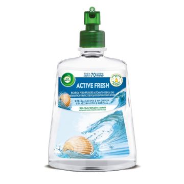 AIR WICK - Active Fresh Brezza Marina E Magnolia - Ricarica Per Diffusore Automatico 228 Ml