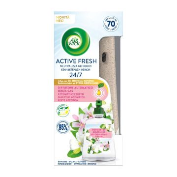 AIR WICK - Active Fresh - Ricarica Per Diffusore Automatico Senza Gas - Bouquet Di Gelsomini
