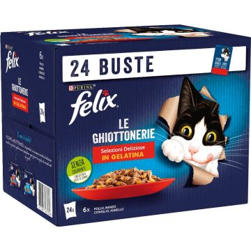 FELIX GHIOTT GATTO 24X85GR PO/MAN/CO/AGN