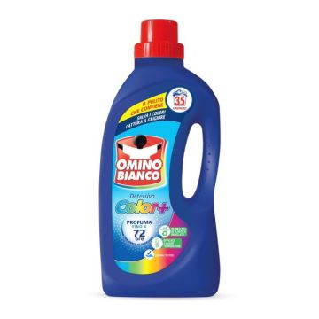 OMINO BIANCO - Color+ - Detersivo Liquido Per Lavatrice 1400 Ml