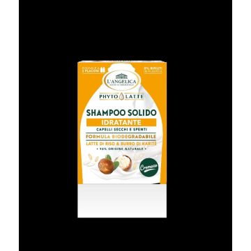 L'Angelica - Phytolatte Idratante - Shampoo Solido Per Capelli Secchi E Spenti 60 G