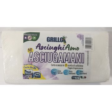GRILLO ASCIUGAMANO MONOUSO 30PEZZI  35X65
