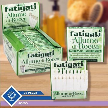 FATIGATI ALLUME DI ROCCA FIAMMIFERI 20PEZZI