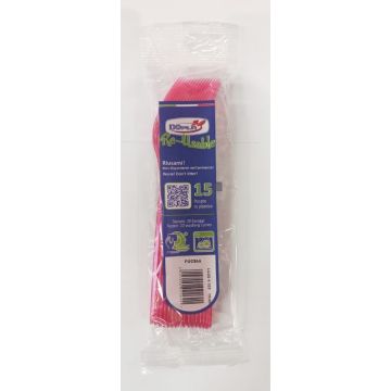 DOPLA FORCHETTE COMPACT 15PEZZI  RIUT FUCSIA
