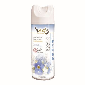 WEXOR - Spray Antitarme Antiacaro Narciso Blu E Fiori Di Cotone 400 Ml