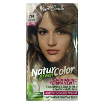 Renee Blanche - tinta per capelli colorazione permanente naturale natur color green7 n biondo