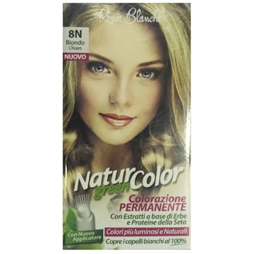 Renee Blanche - Natur Green Color - tintura per capelli N. 8N biondo chiaro