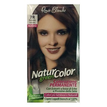 Renee Blanche - tinta per capelli colorazione permanente naturale natur color green7 r biondo rame