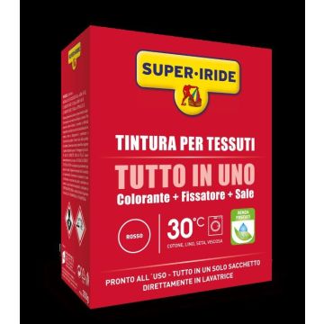 SUPER-IRIDE - Tintuta Per Tessuti Tutto In Uno 350 G - Rosso
