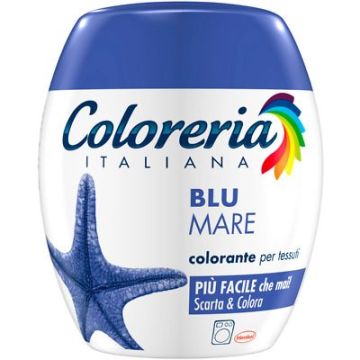 COLORERIA ITALIANA - Colorante Per Tessuti - Blu Mare 350 G