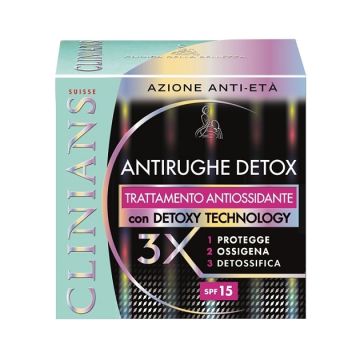 Clinians - crema antirughe detox - trattamento antiossidante - 50 ml