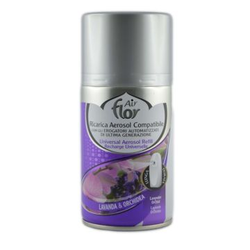 AIR FLOR - Lavanda E Orchidea - Ricarica Per Diffusore D'Essenza Deo Matic 250 Ml