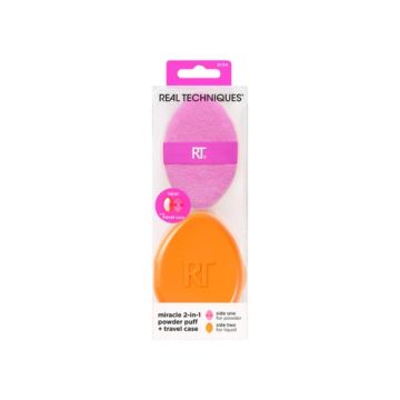 REAL TECHNIQUES - Miracle 2-In-1 Powder Puff + Custodia Da Viaggio
