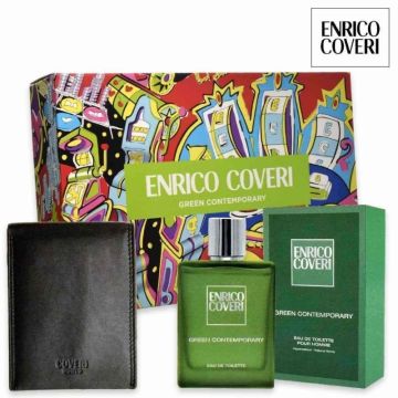 ENRICO C KIT CONT GRN U EDT100+PORT