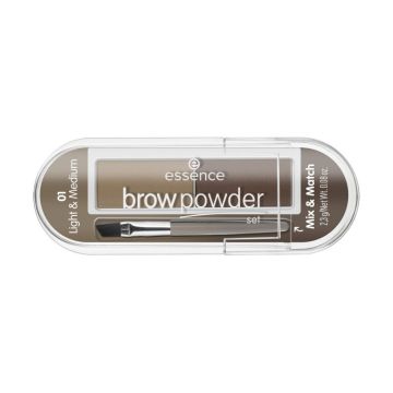 ESSENCE - Brow Powder - Set Per Sopracciglia N.02 Dark & Deep