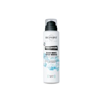 BIOPOINT - Rock Crystal Beach Waves - Spray Mousse per volume e definizione 150 Ml