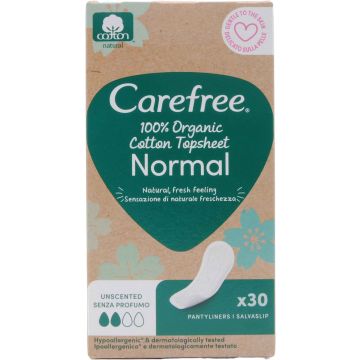 Carefree Salvaslip 100% Organic Cotton Normal Distesi 30 Pezzi