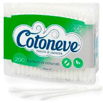 Cotoneve Bastoncini 200 Pezzi Scatola