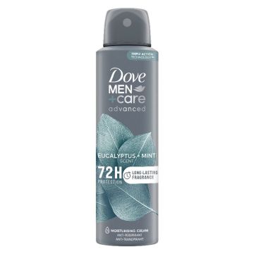DOVE - Men+ Care Advanced Eucalipto e Menta - Deodorante Spray 150 Ml