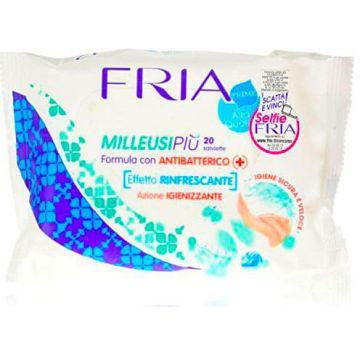 Fria - salviette rigeneranti milleusi igienizzanti con antibatterico confezione da 20 salviettine
