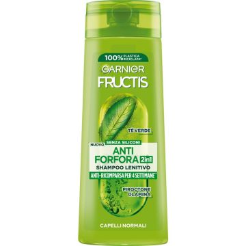 Fructis - Anti Forforfora 2In1 Tè Verde - Shampoo lenitivo 250 Ml