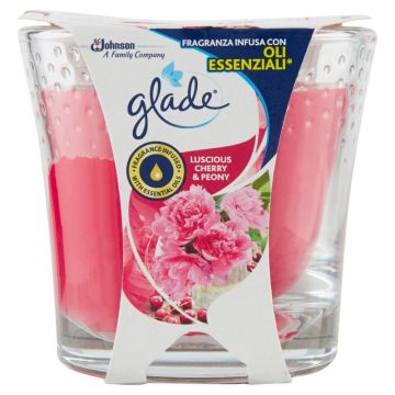 GLADE - Candela Standard Alla Fragranza Luscious Cherry & Peony Da 129 G