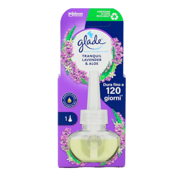 GLADE - Tranquil Lavender E Aloe - Ricarica Per Diffusore Elettrico 20 Ml