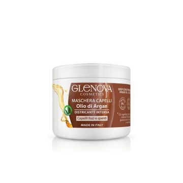GLENOVA - Maschera per capelli Districante intensa con Olio di Argan 500 ml