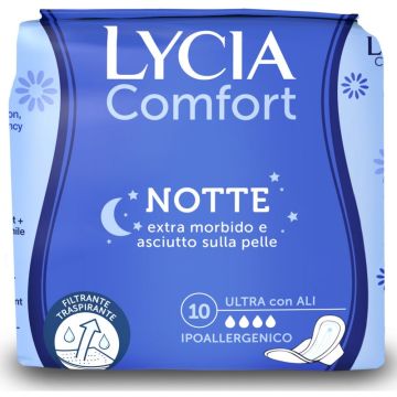 Lycia Comfort Notte Ultra Con Ali 10 Pezzi