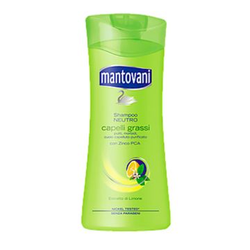 MANTOVANI - Shampo Neutro per capelli grassi 400 ml