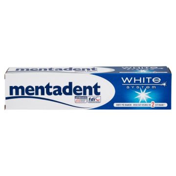 MENTADENT DENTIFRICIO 100ML WHITE SYSTEM