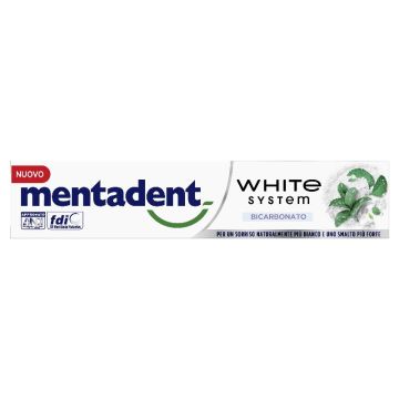 MENTADENT DENTIFRICIO 75ML WHITE SYSTEM BICARB