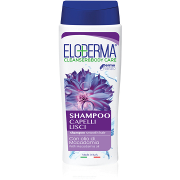 ELODERMA - Shampoo capelli lisci con olio di Macadamia 75 ml