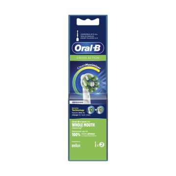 ORAL B SPAZZOLINO ELETTRICO RICARICA 2PEZZI  CROSS ACTION