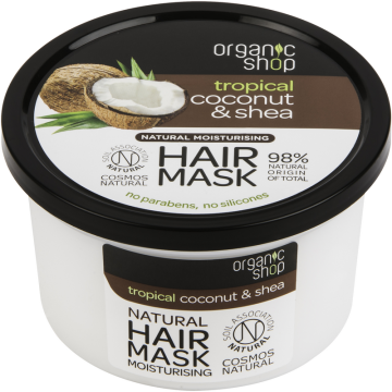 ORGANIC SHOP - Cocco tropicale e karité - Maschera idratante per capelli 250 ml