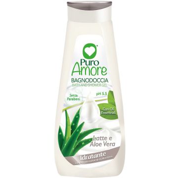 PURO AMORE - Latte e Aloe Vera - Bagnodoccia idratante 750 ml